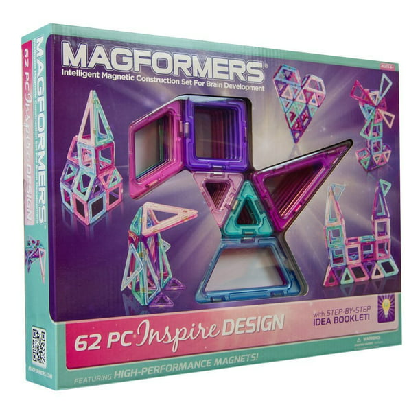 MAGFORMERS Inspire Design 62 PC Magnetic Building Set for sale online